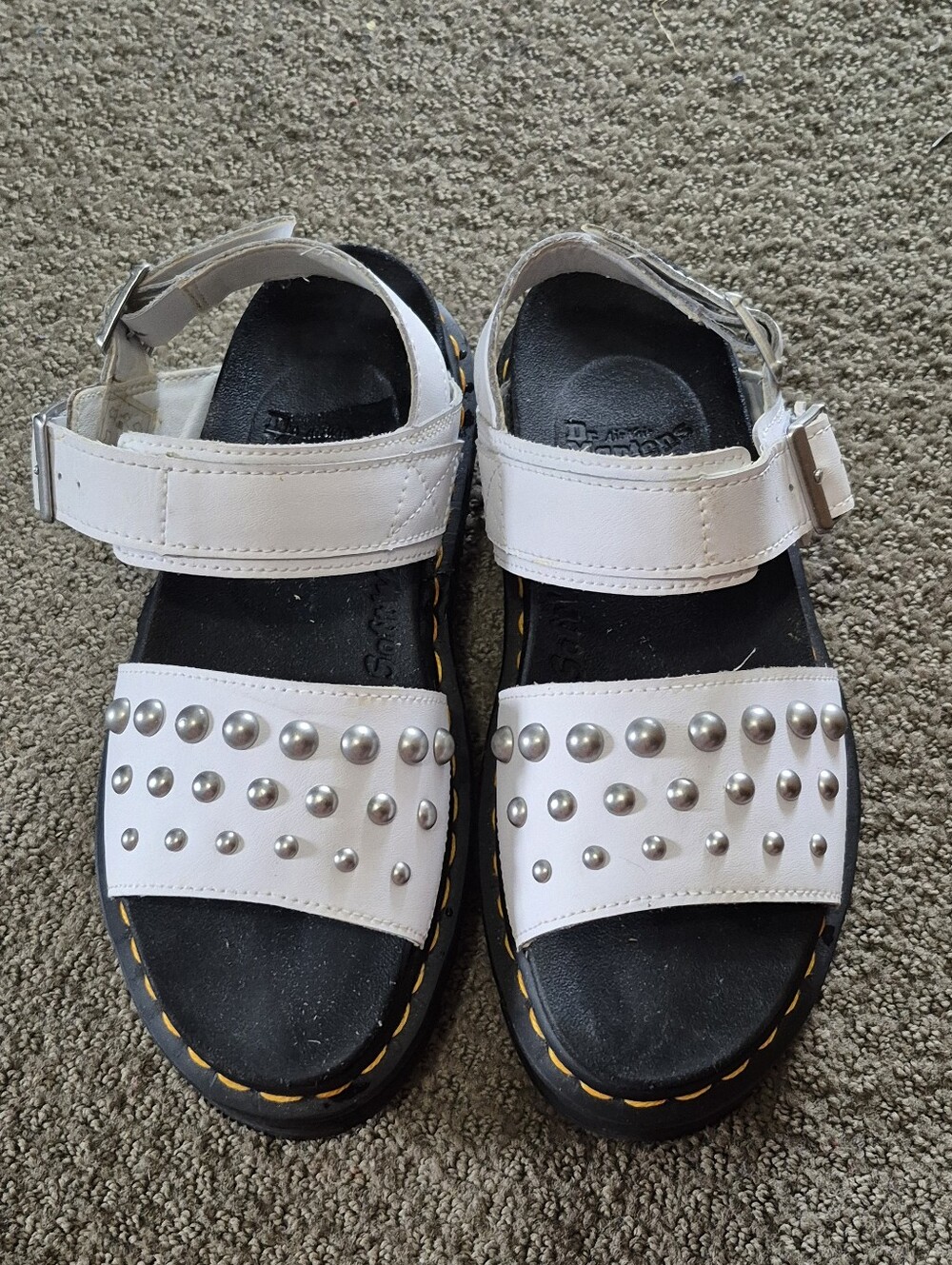 Doc Martens Voss Stud Sandle White